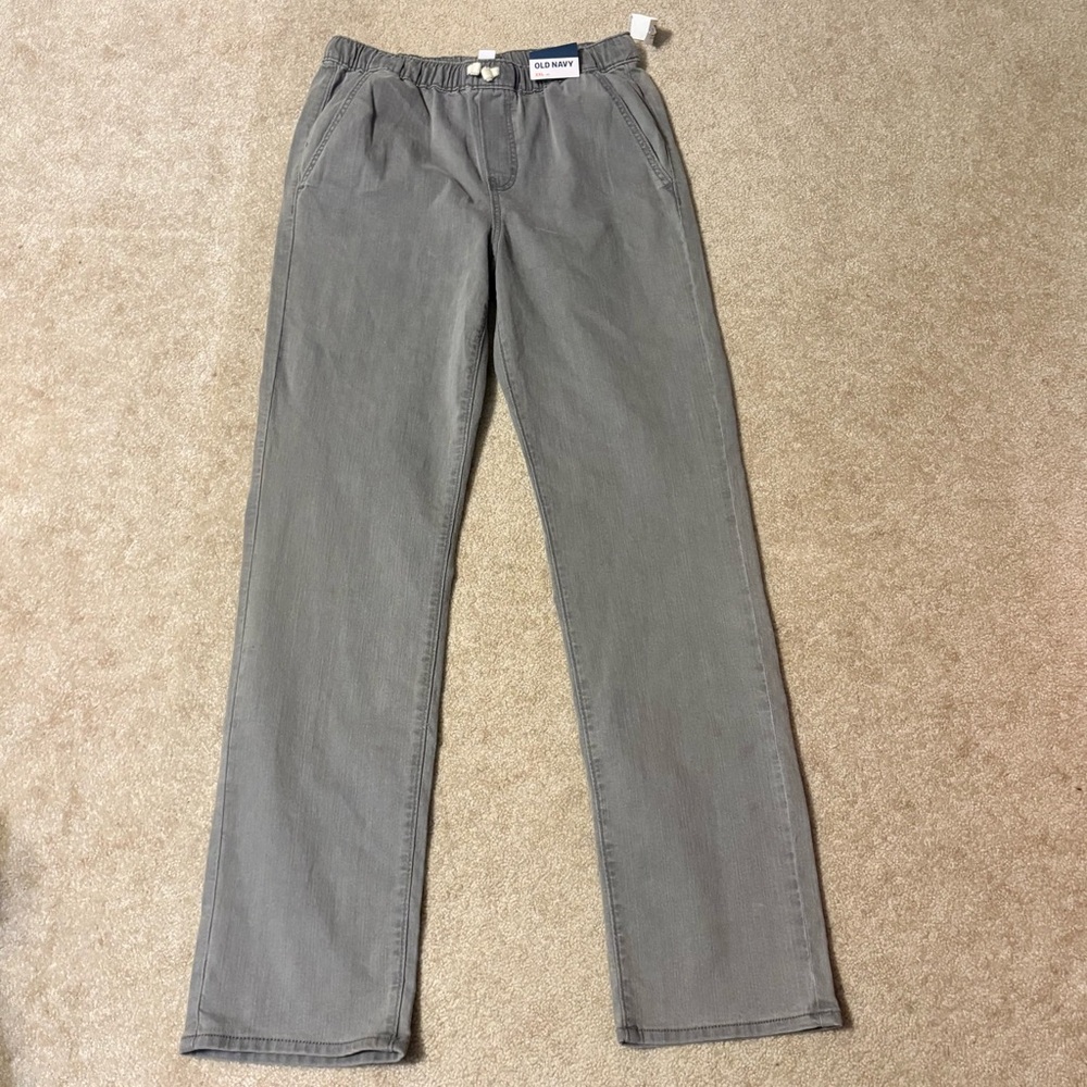 Old Navy Women's Gray Straight Leg Pants